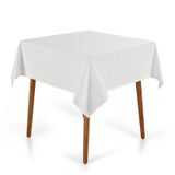 Toalha Mesa Quadrada Tilia 140x140cm Branco Karsten