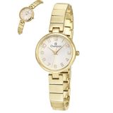 Relógio Champion Feminino Ref: Cf24984h Bracelete Dourado