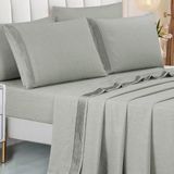 Cama Posta King Size Lizzie 300 Fio Lençol Luxo 100% Algodao
