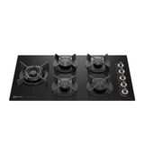 Cooktop 5 Bocas A Gás Electrolux Mesa De Vidro Pro Series Chamaprecisa E Multi Chama (ke5ps) Bivolt