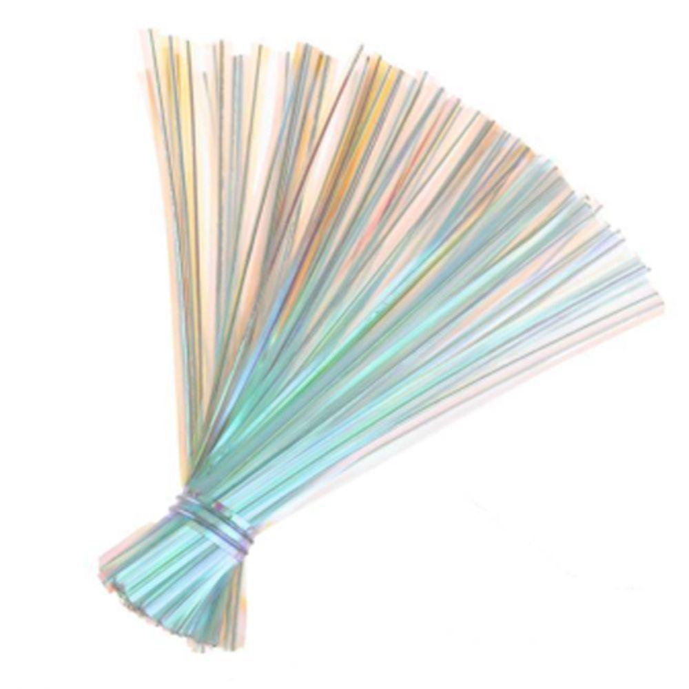 Lacre Fecho Metalizado 100 Unidades Cores Variadas 11Cm Silver Festas  Furta Cor