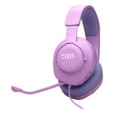 Fone De Ouvido Headset Gamer Com Fio Jbl Quantum 100m2 Com Microfone - Roxo