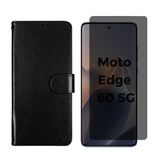 Carteira + Pel. Gel Privativa Compativel Com Moto Edge 60 5g