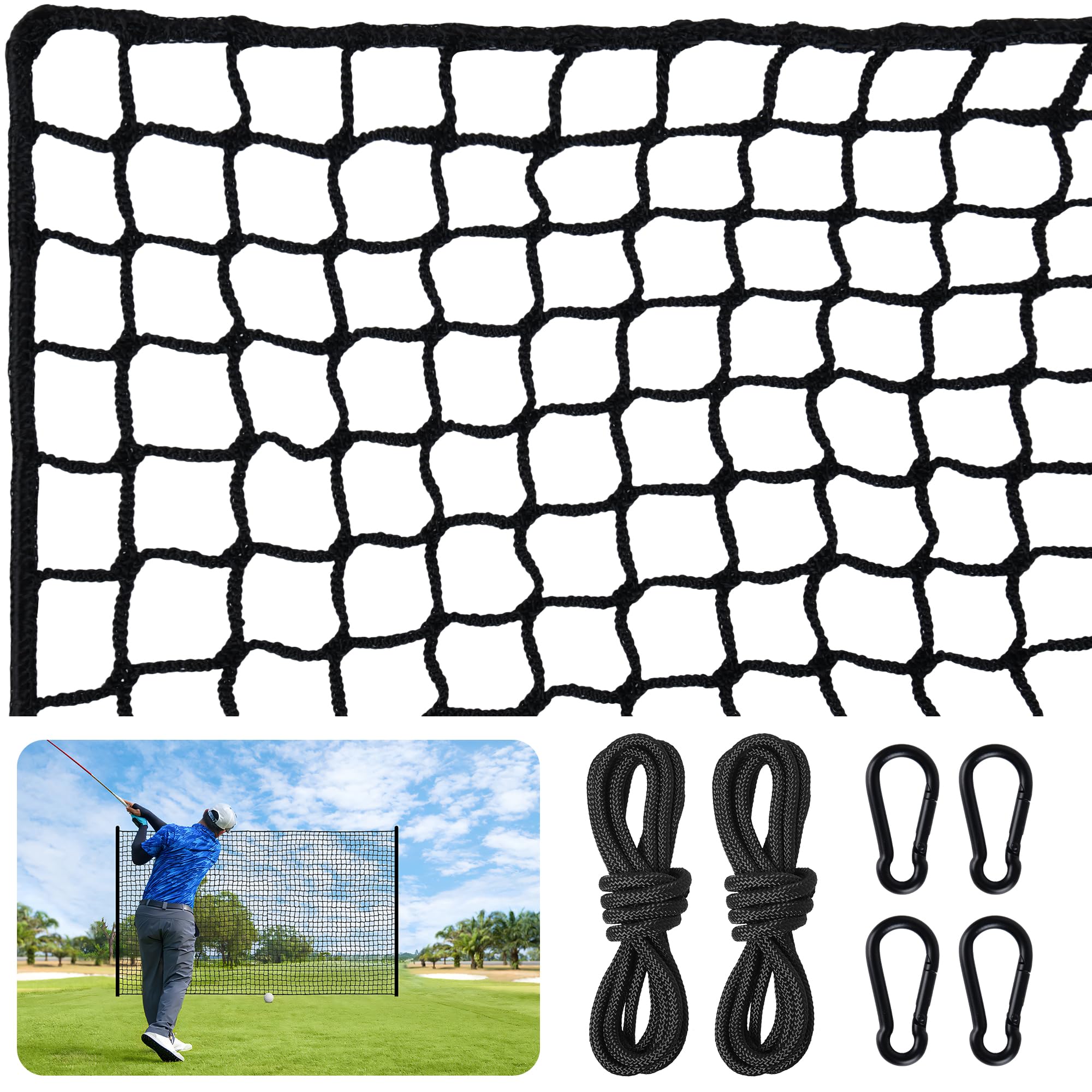 Golf Practice Net Visupor Com Corda E Mosquetões De 10 A 30 Pés