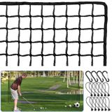 Rede De Prática De Golfe Amazgolf 15x15 Pés Com Rede De Bolas