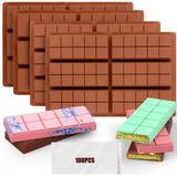 Molde De Barra De Chocolate Palksky Deep Silicone Dubai Pistachio