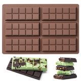 Molde De Barra De Chocolate Husfunov 100% Silicone De Qualidade Alimentar