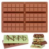 Chocolate Bar Mold Fimary Antiaderente Silicone Dubai Pistachio