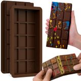 Molde De Barra De Chocolate Baborui Deep Chocolate Bar Pistachio