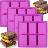 Molde De Barra De Chocolate Baborui 24 Cavidades De Silicone E Acessórios