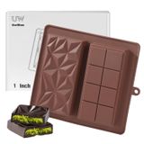 Molde De Barra De Chocolate Uwillion Deep Chocolate Bar Pistachio