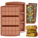 Molde De Barra De Chocolate Kashme Dubai Silicone Para Pistache Knafeh