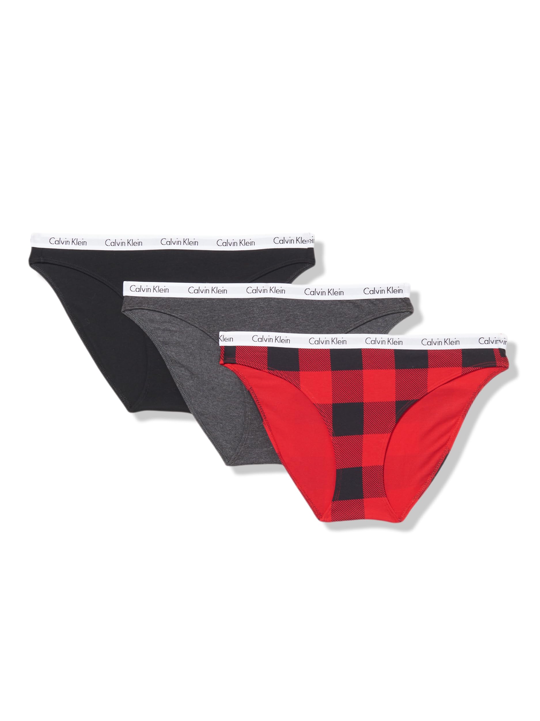 Biquíni Elástico De Algodão Com Logotipo Calvin Klein Carousel