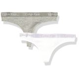Calcinha Tanga Calvin Klein Motive, Embalagem Múltipla De Algodão, Pequena