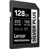 Cartão Sdxc 128gb Lexar Silver Plus 205mb/s Uhs-i V30 U3