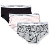 Roupa Íntima Feminina Calvin Klein Modern Cotton Hipster, Pacote Com 3