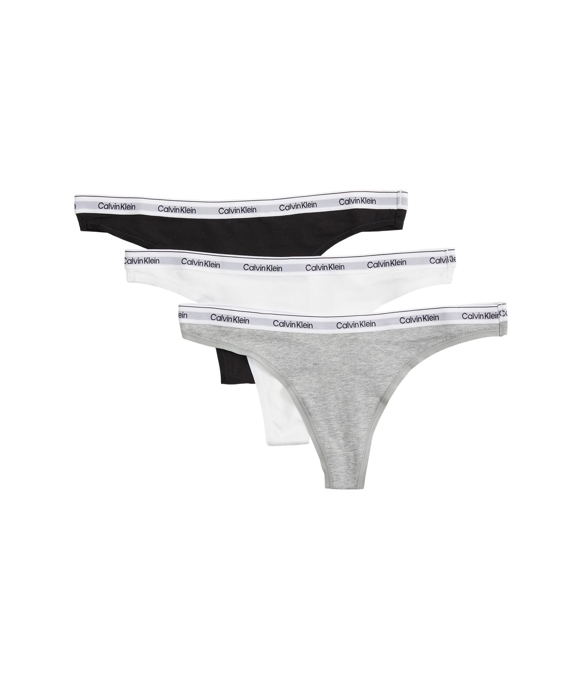 Tanga Calvin Klein Modern Logo Para Mulheres, Pacote Com 3 - S