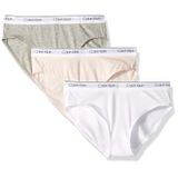 Calcinha Calvin Klein Para Meninas, Biquíni Moderno De Algodão, Pacote Com 3 Unidades, Gg
