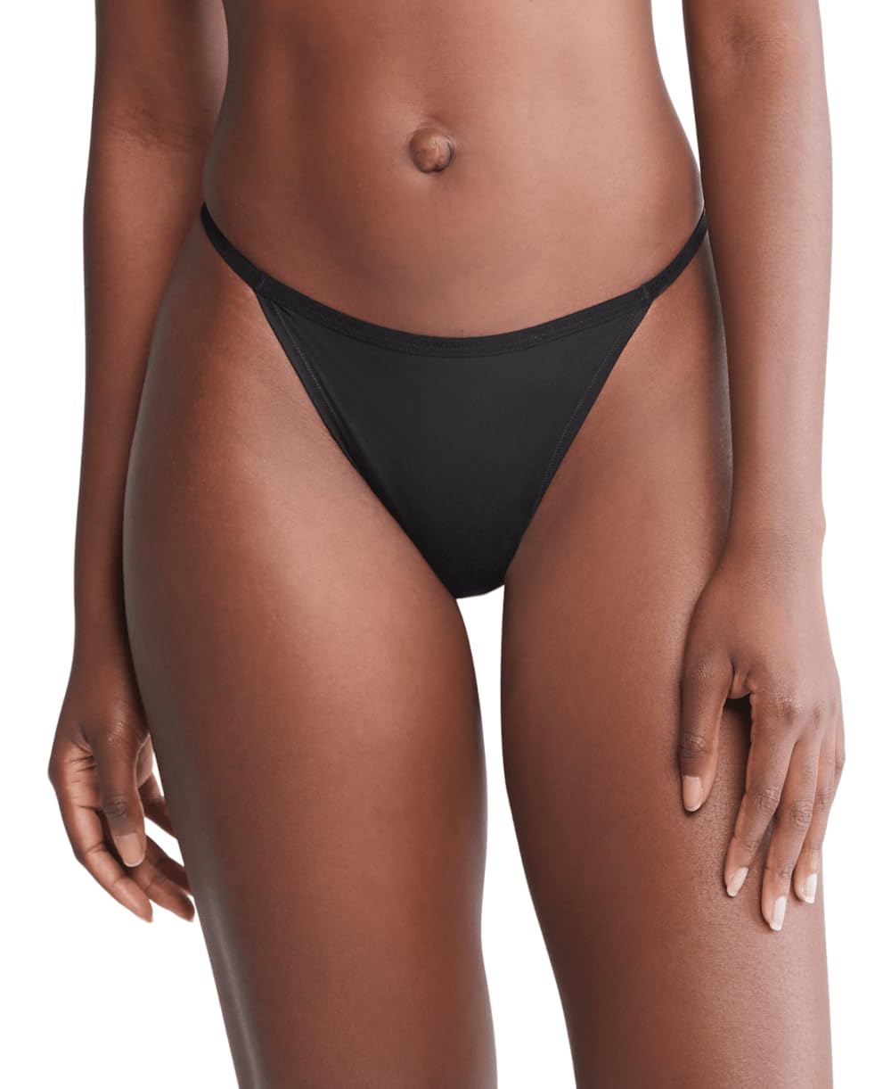 Tanga Calvin Klein Ideal Micro Low Rise String Preta