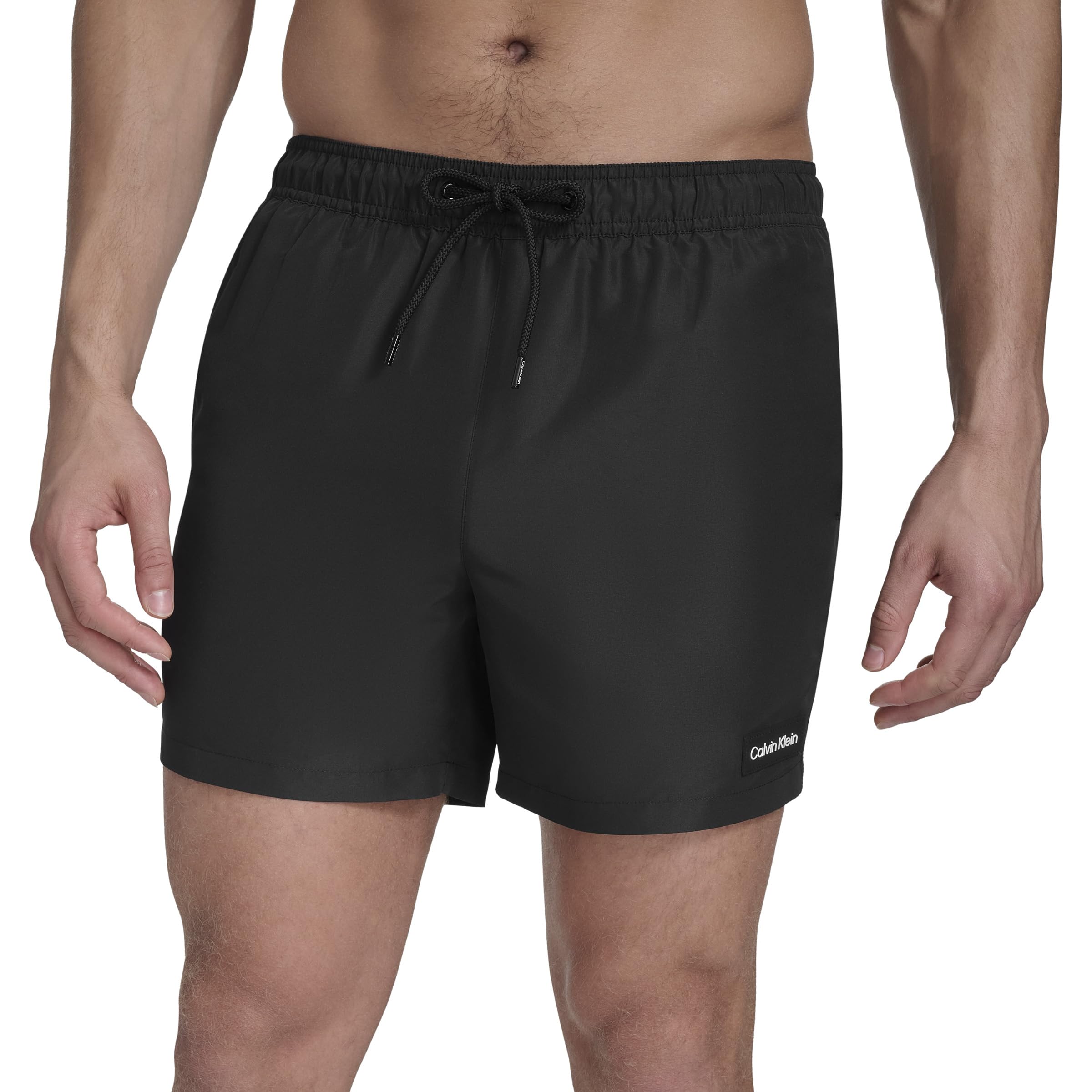Calção De Banho Calvin Klein Swim Para Homens Preta Tamanho M