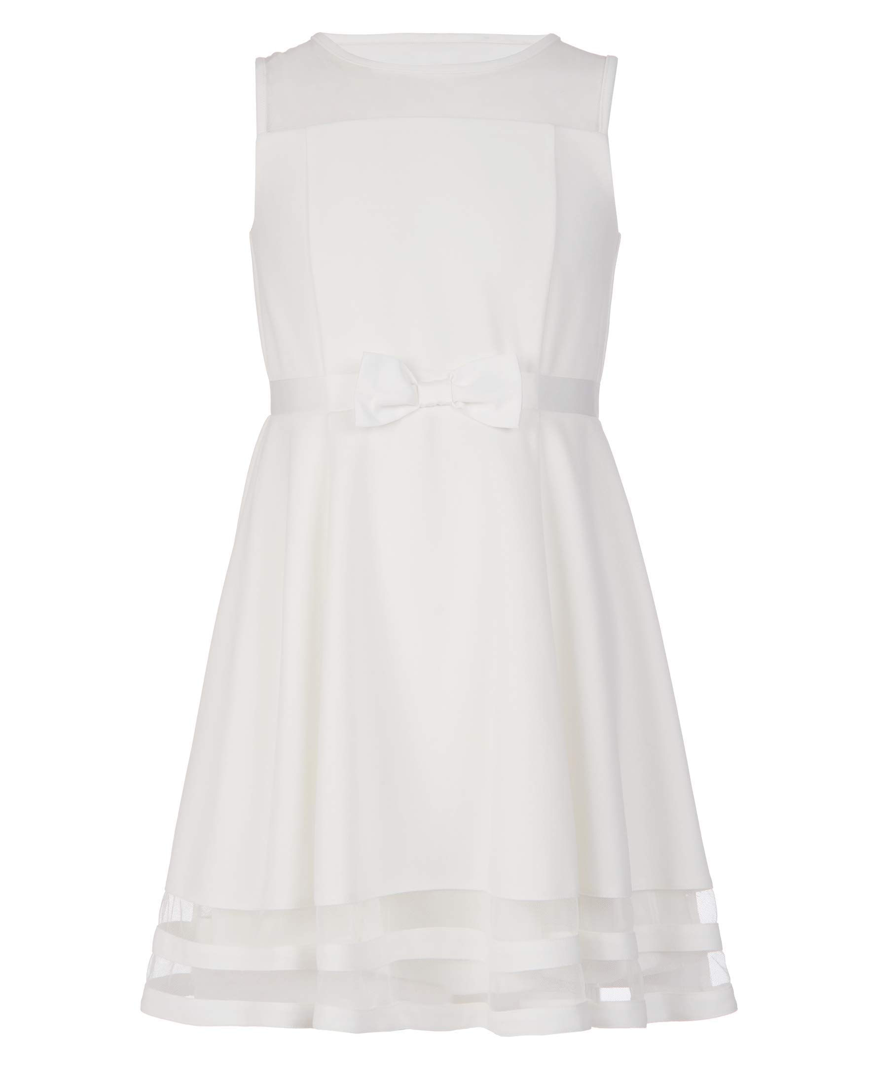 Vestido Calvin Klein Para Meninas Sem Mangas Fit Flare Chantilly 16