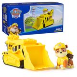 Caminhão De Brinquedo Paw Patrol Rubble&#39;s Bulldozer Com Figura Colecionável