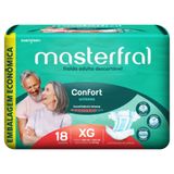 Fralda Geriátrica Masterfral Confort Unissex Xg 18 Unidades