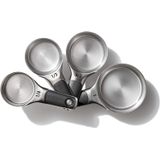 Oxo Good Grips 4 Peças De Aço Inoxidável Medindo Copos Com Snaps Magnéticos