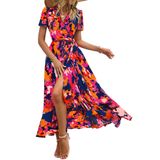 Vestido Maxi Feminino Prettygarden Com Estampa Floral Boho De Verão
