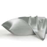 Fronha Bedsure Satin Queen Size Silver Grey, Conjunto De 2
