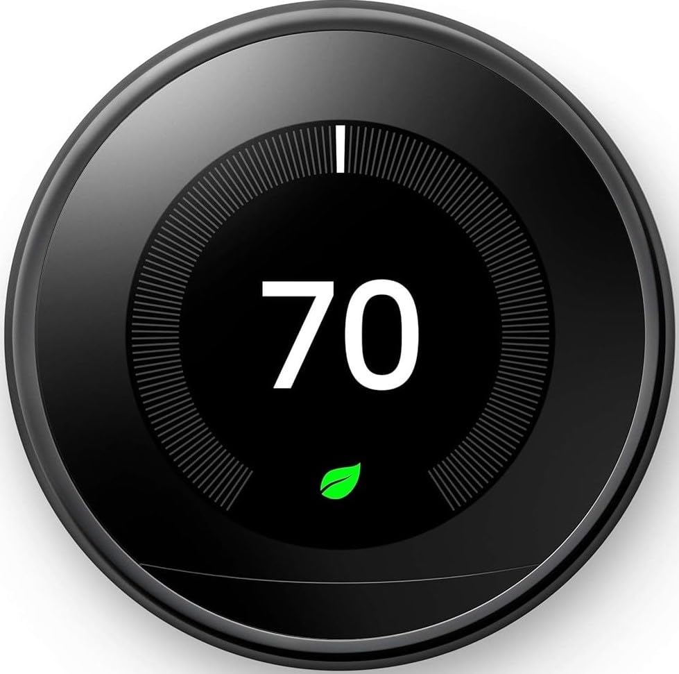 Termostato Inteligente Google Nest Learning De 3ª Geração - Mirror Black
