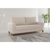 Sofá Living 3 Lugares 180cm Com Almofadas Lívia