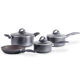 Jogo De Panelas Smart Plus Cinza Antiaderente Ceramic Life 4 Peças - Brinox 4791/113