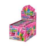 Pirulito Pop Letter Frutas Vermelhas Com 24 - Best Pop