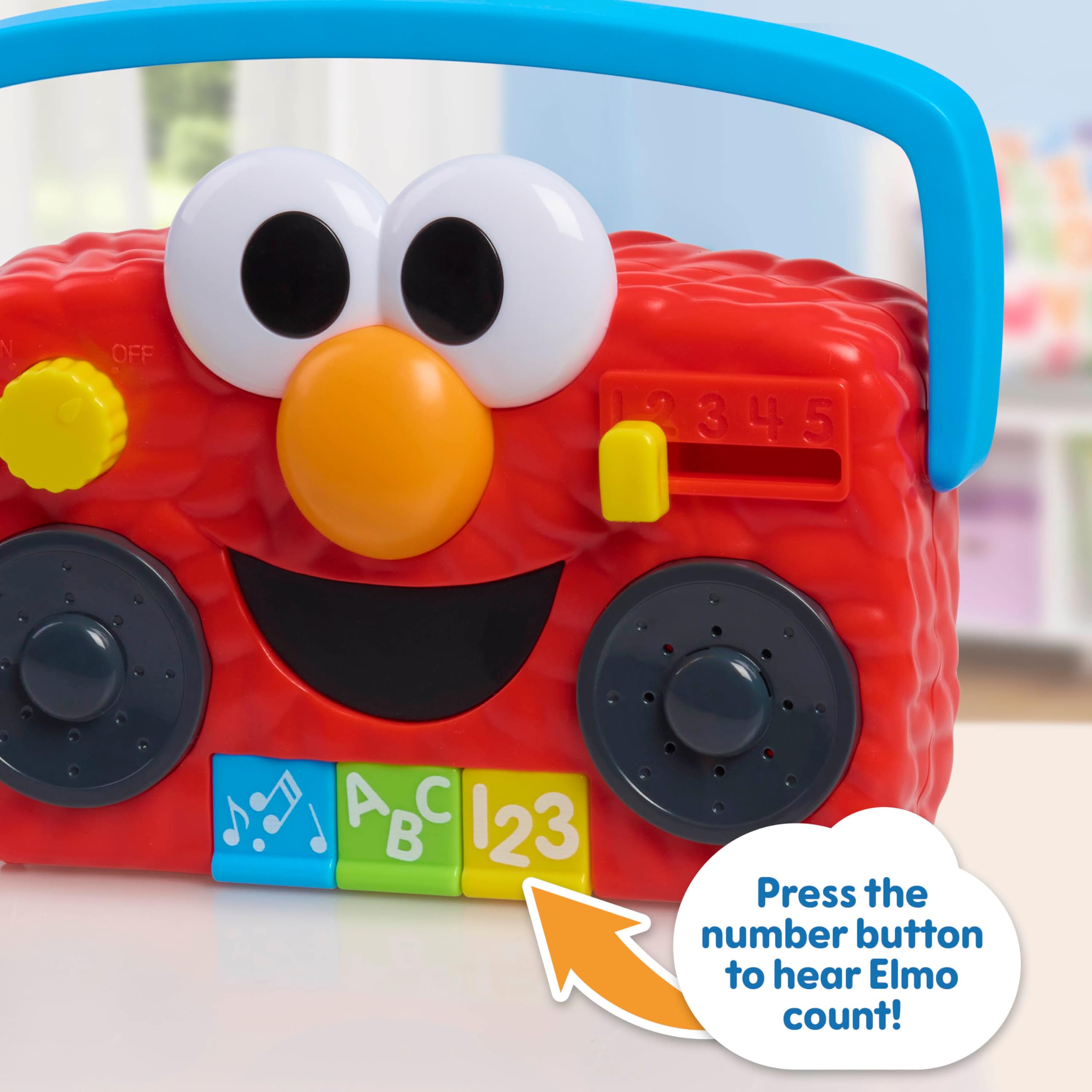 ELMO ボックス型スピーカー Brinquedo Interativo Just Play Sesame Street Elmo Com Boombox
