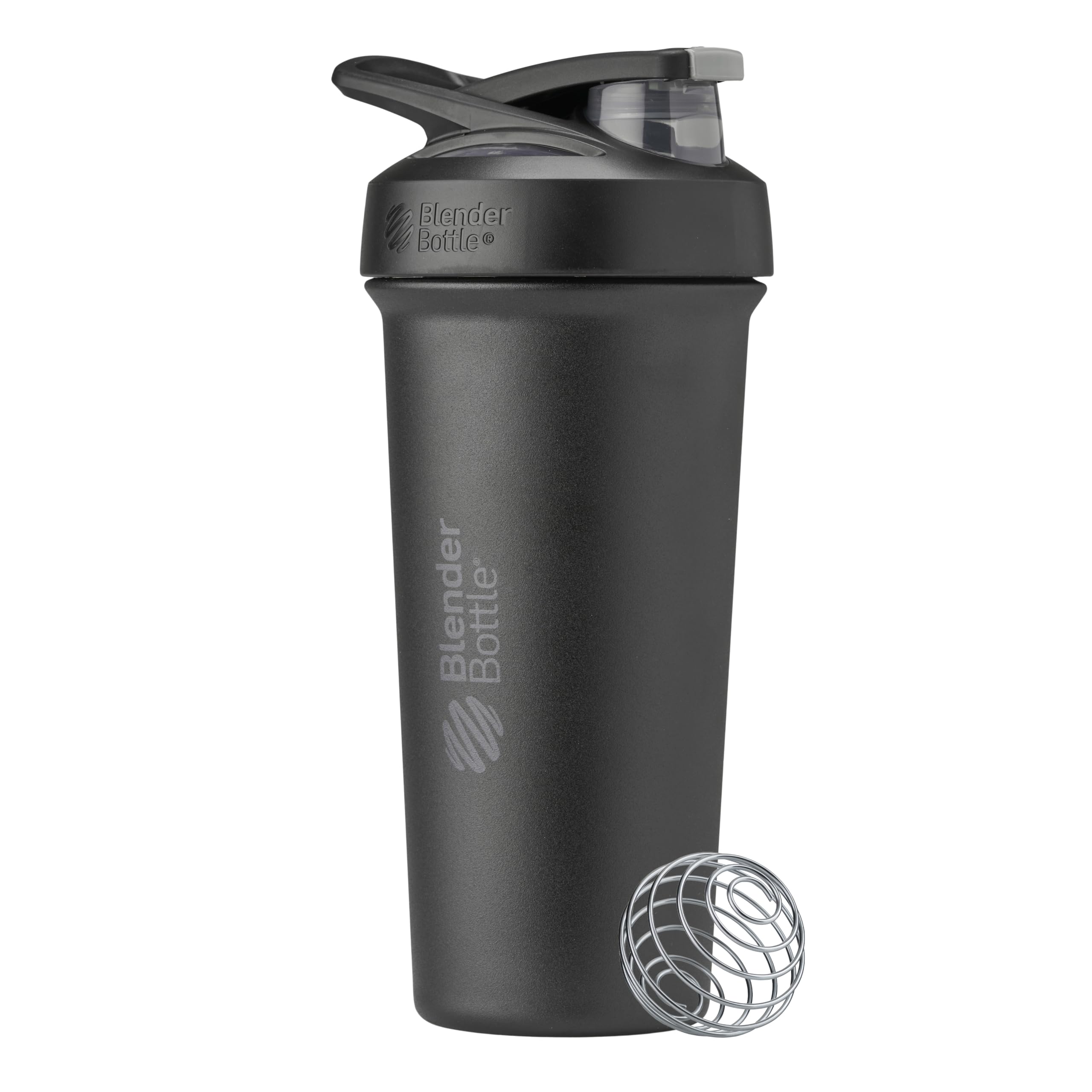 Misturador De Garrafas De Água Bottle Strada Sleek Shaker Cup 750 Ml Preto