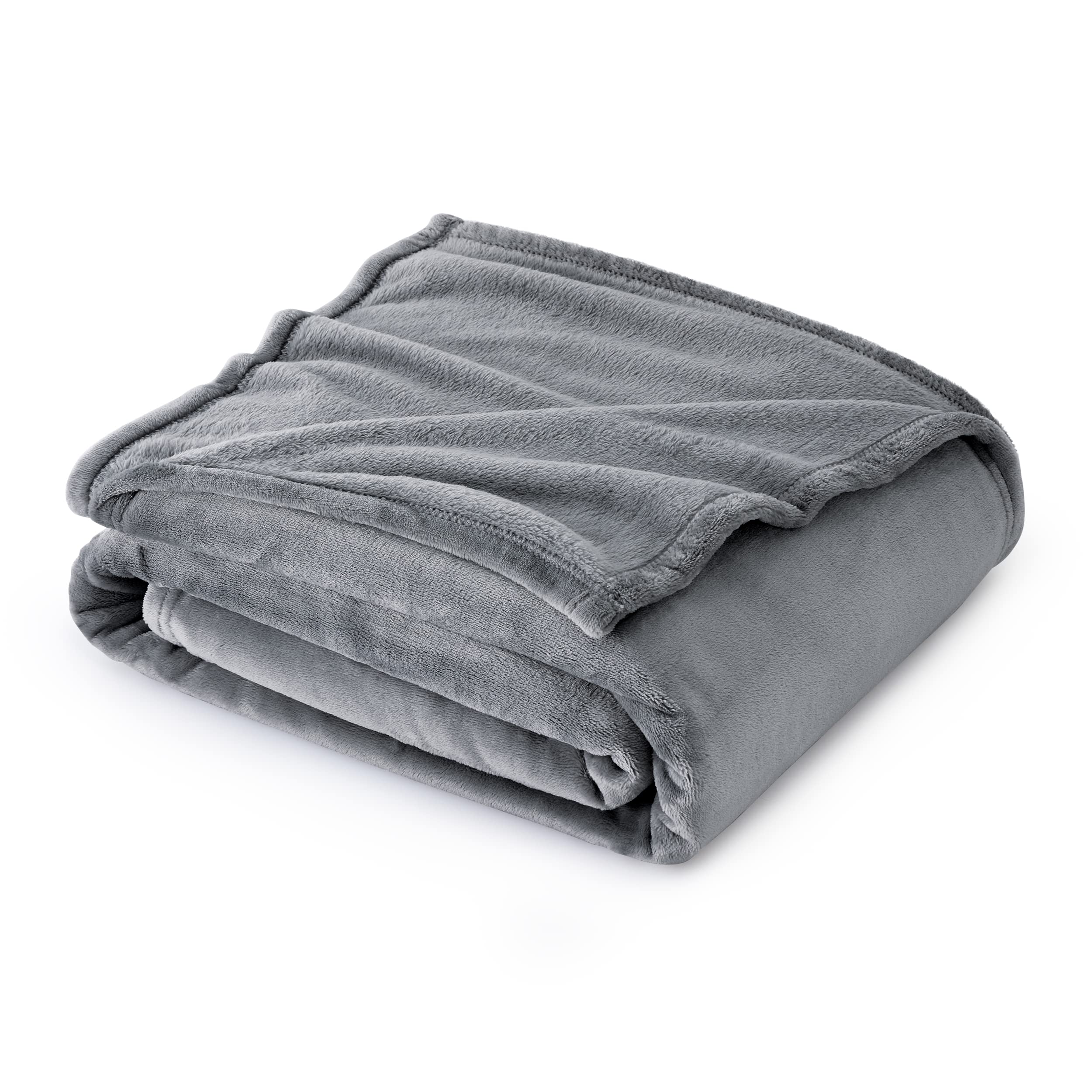 Throw Blanket Bedsure Fleece Para Sofá Cinza 130 X 150 Cm