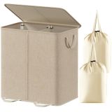 Cesto De Roupa Suja Lifewit Double Com Tampa E Sacos Removíveis 136l