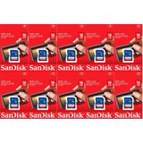 Cartão Sd Sandisk Sdsdb-016g-b35 16gb (pacote Com 10) Classe 4