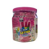 Pote Pirulito Pop Letter Frutas Vermelhas Display 18 - Best Pop