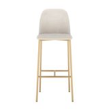 Banqueta Alta De Aço 107,4cm X 43cm Lucille Dourado/linked