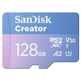 Cartão Microsd Sandisk Creator 128gb Uhs-i Com Adaptador Sd 190mb