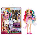 Boneca Moderna Rainbow High Creative Crystals Amaya 28 Cm Com Ki
