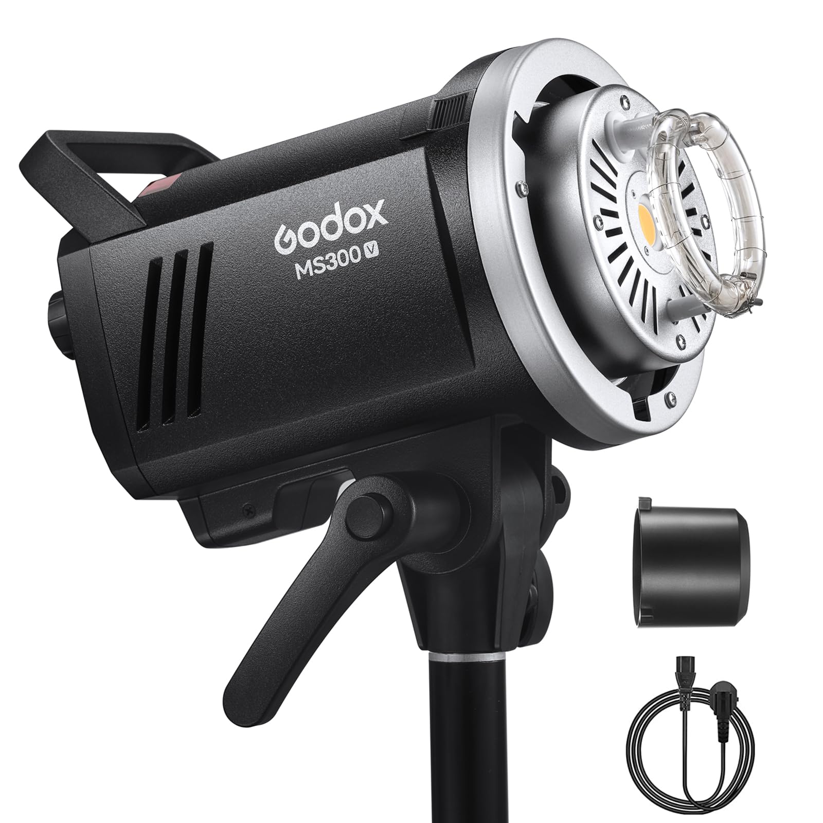 Luz Estroboscópica Godox Ms300-v 300w Com Lâmpada De Modelagem Led