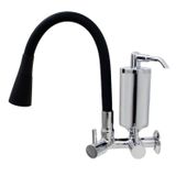 Torneira Para Cozinha Flexível Gourmet Roddex Preto