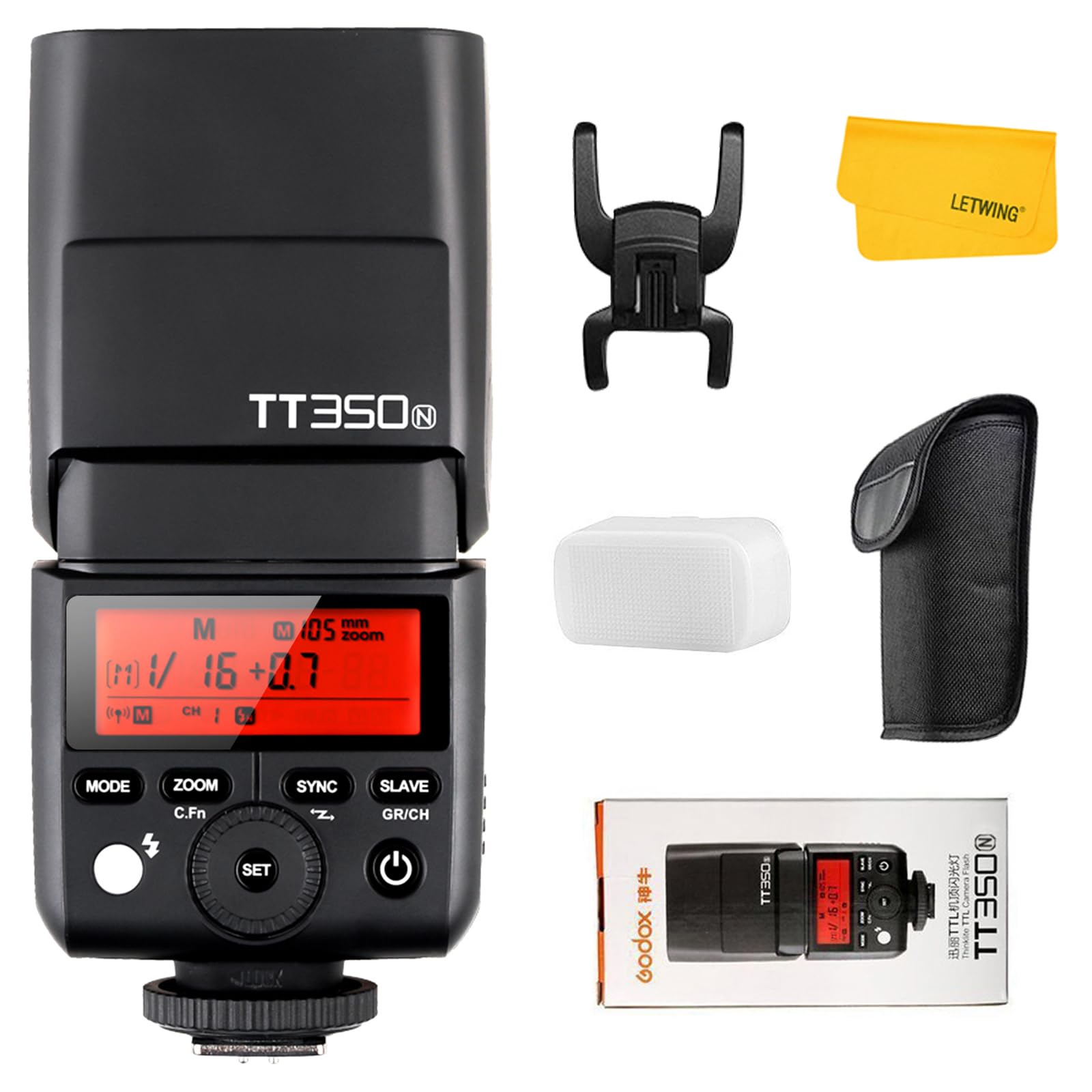 Flash Godox Tt350n 2.4g Ttl Sem Fio Para Câmera Nikon