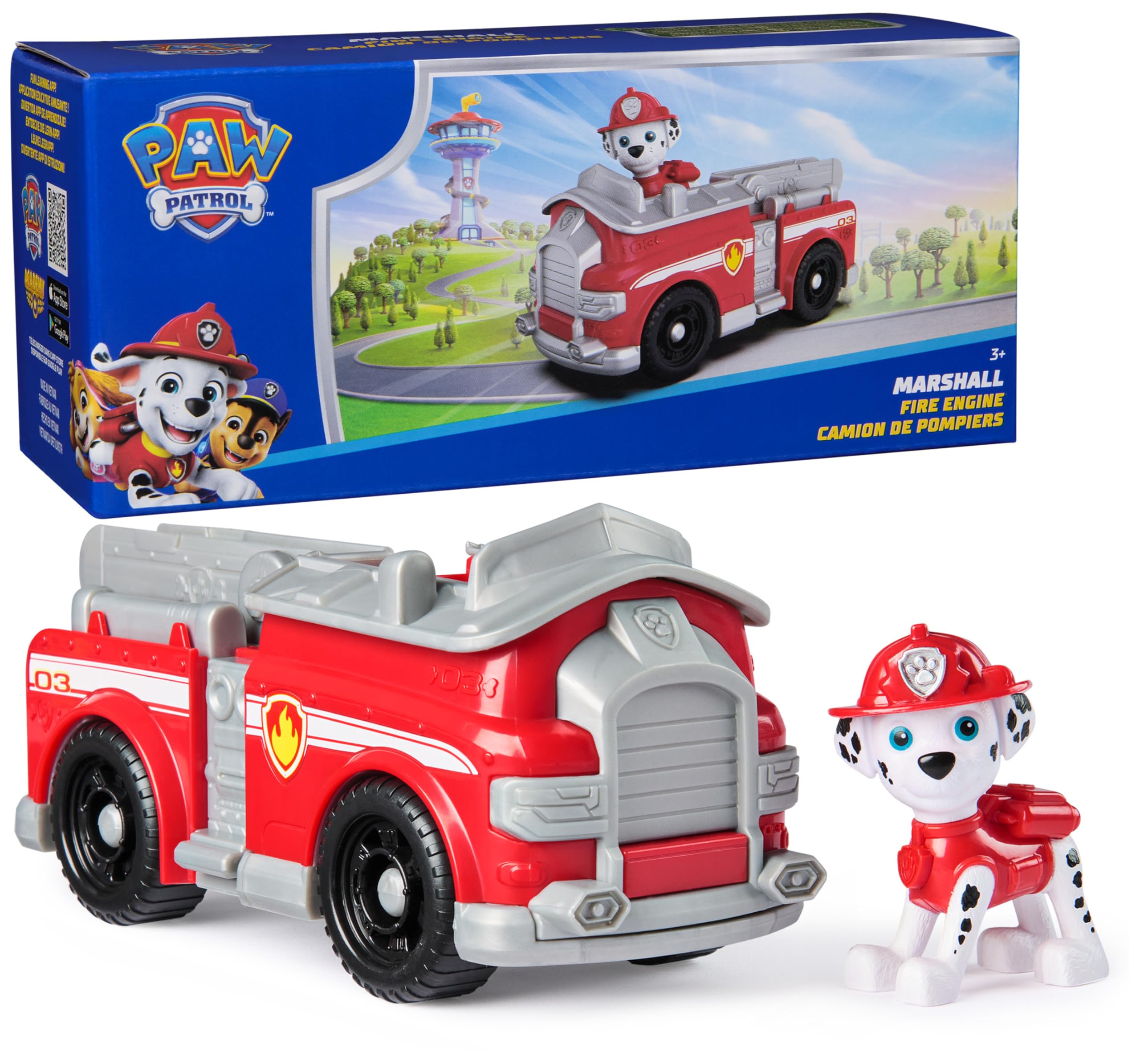 Veículo De Brinquedo Paw Patrol Marshall's Firetruck Com Mais De 3 Anos