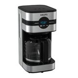 Cafeteira Krups, Modelo Mais Novo, Digital De 10 Xícaras, Preta E Aço