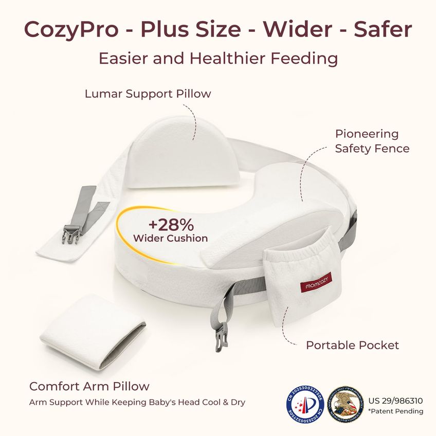 Almofada De Amamentação Momcozy Cozypro All Around Ergonomic Support - imagem 3