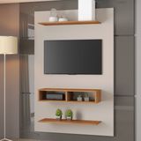 Painel Para Tv 50 Polegada Mister Espreso Móveis Off White/mel